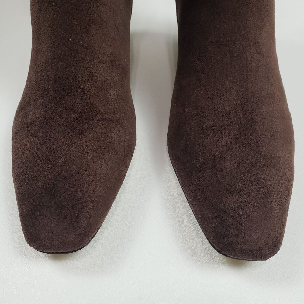 J.Crew Factory Sueded Snip-Toe Tall Boots Women's Size 9M Dark Walnut - Picture 9 of 16